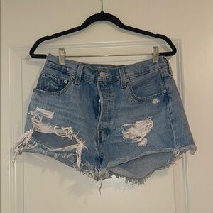 Distressed Denim Women's Shorts
